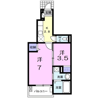 間取図 フロール南彦根