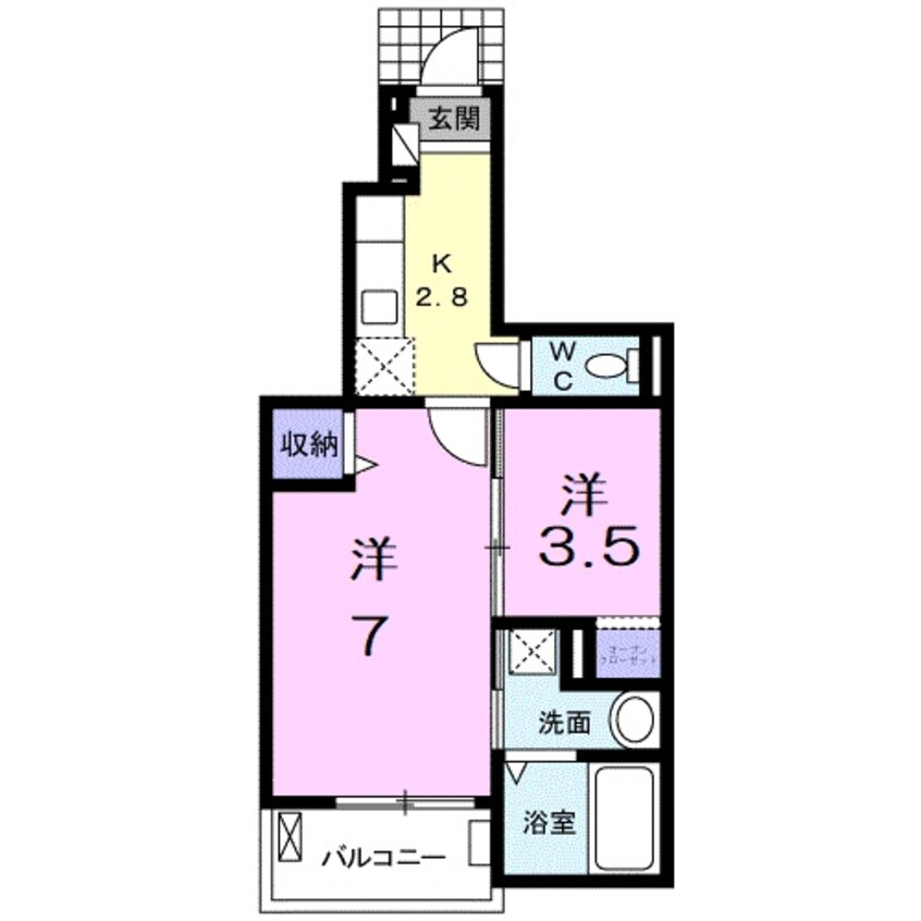 間取図 フロール南彦根