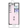 コーポスバル 1Rの間取り