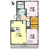 Chateau Le Ciel（シャトー・ル・シエル） 2LDKの間取り