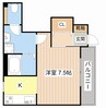 ヴィレッタ 1Kの間取り