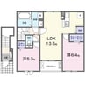 ブリリアントⅡ 2LDKの間取り