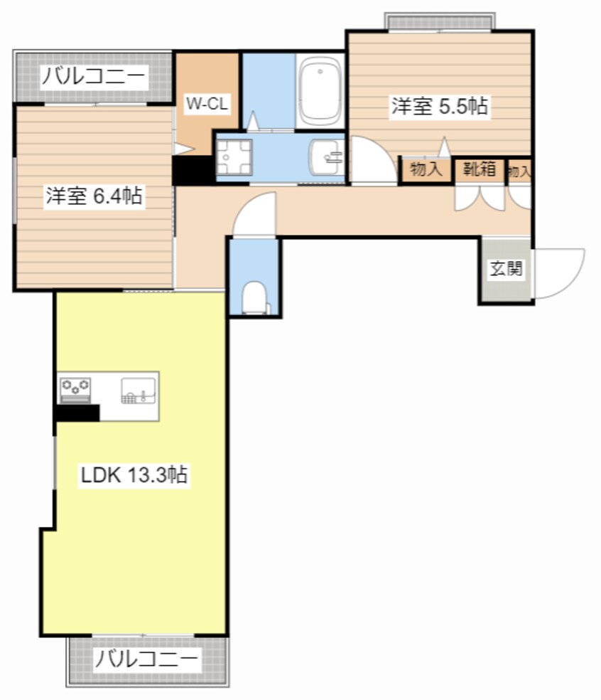 間取図 アルフラット