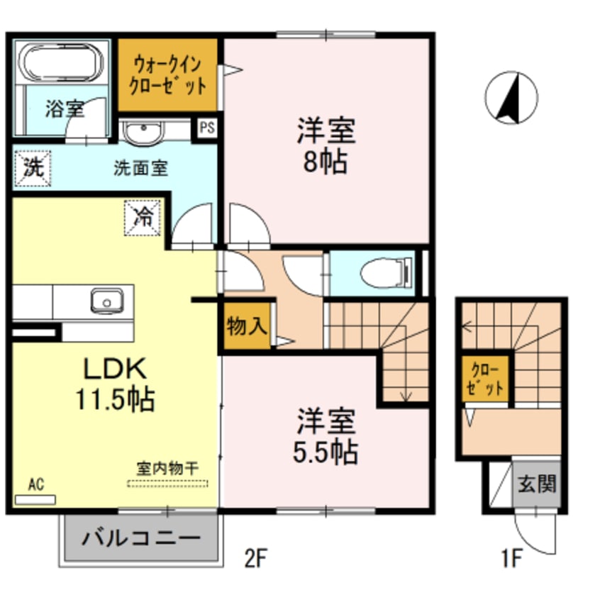 間取図 ソシア　B