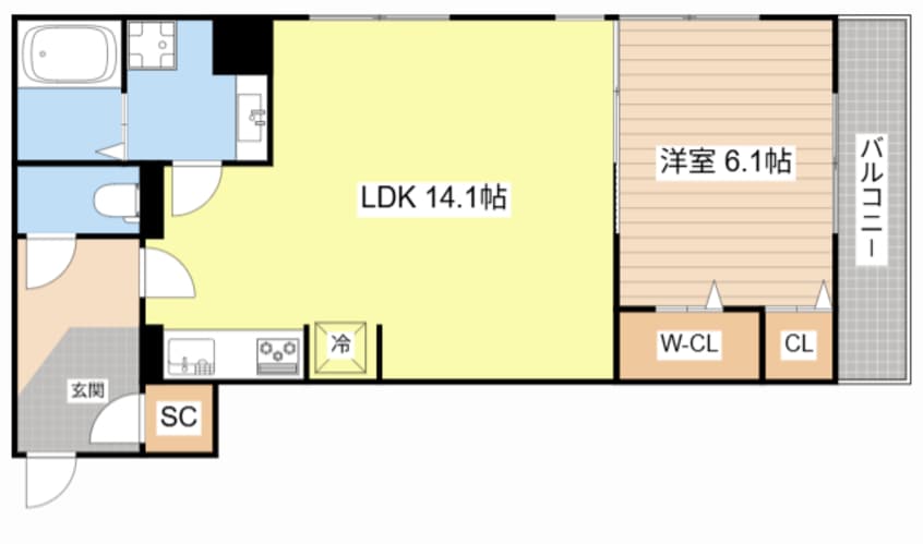 間取図 LA・VILLA五箇荘