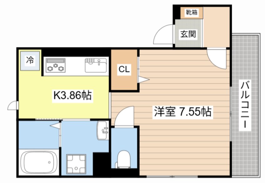 間取図 LA・VILLA五箇荘