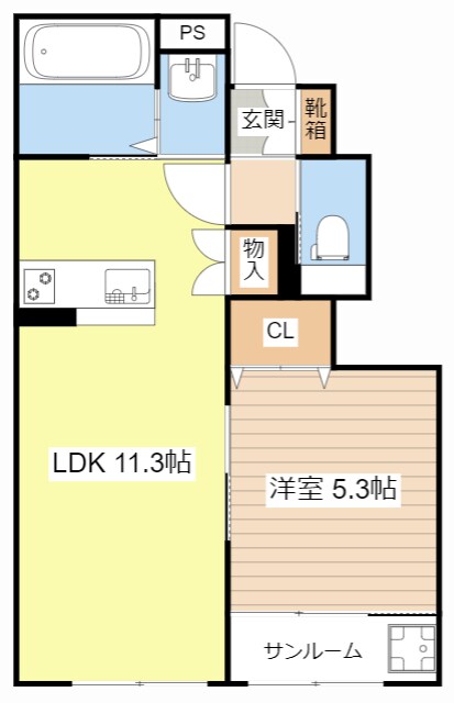 間取り図 グッドライフステージ南川瀬