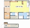カルフールⅨ　B棟 1LDKの間取り