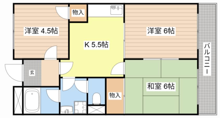 間取図 Limpia末広