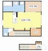 ミュゼ 1LDKの間取り