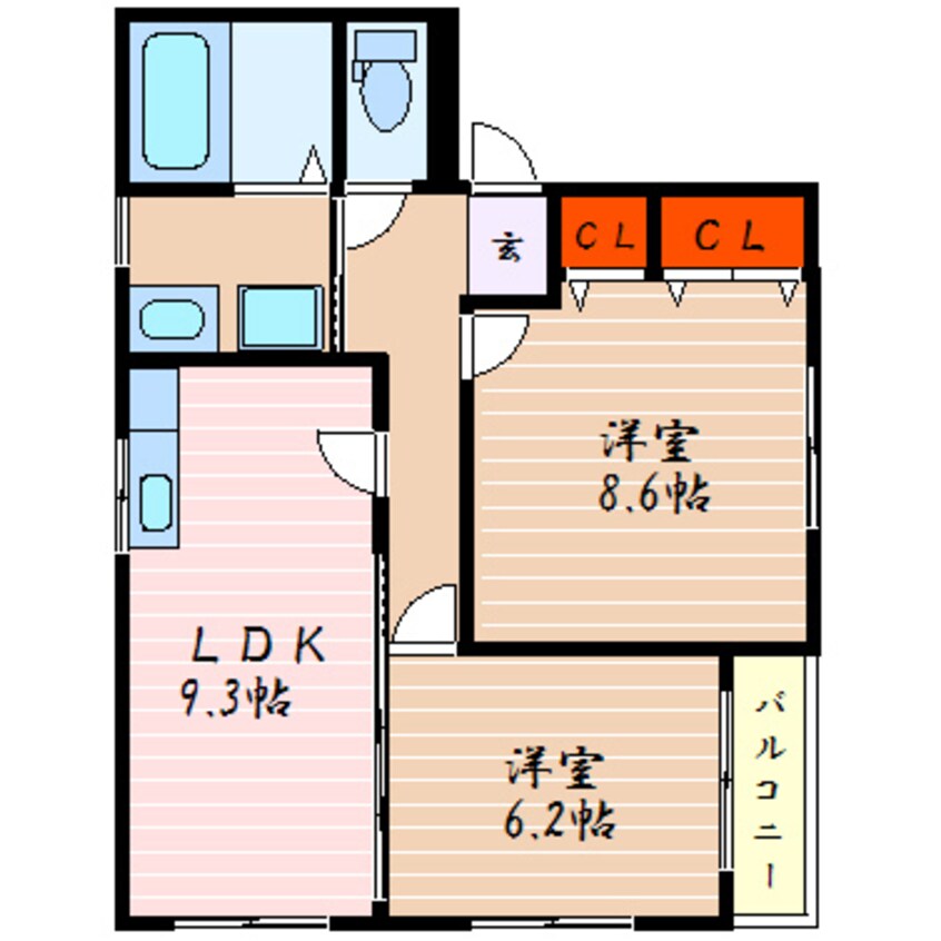 間取図 エルヴェンセドール