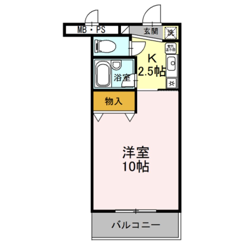 間取図 サンタウン竹鼻　B