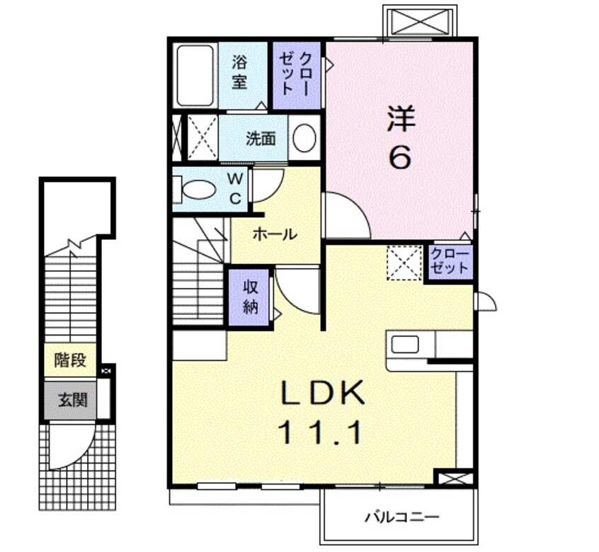 間取図 ラウレア彦根Ⅰ