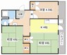 梅が丘マンション 3Kの間取り
