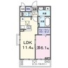 ラクーン守山 1LDKの間取り