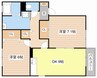 キャッスル 2DKの間取り