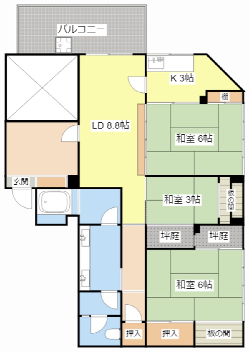 間取図 市兵衛第1ビル