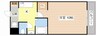 PALACIO K1 1Kの間取り