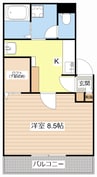 ASTY妙法寺 1Kの間取り
