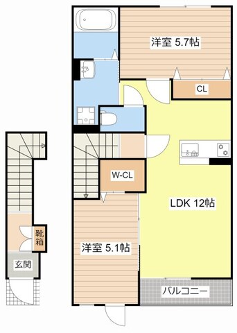 間取図 オリーブ高塚