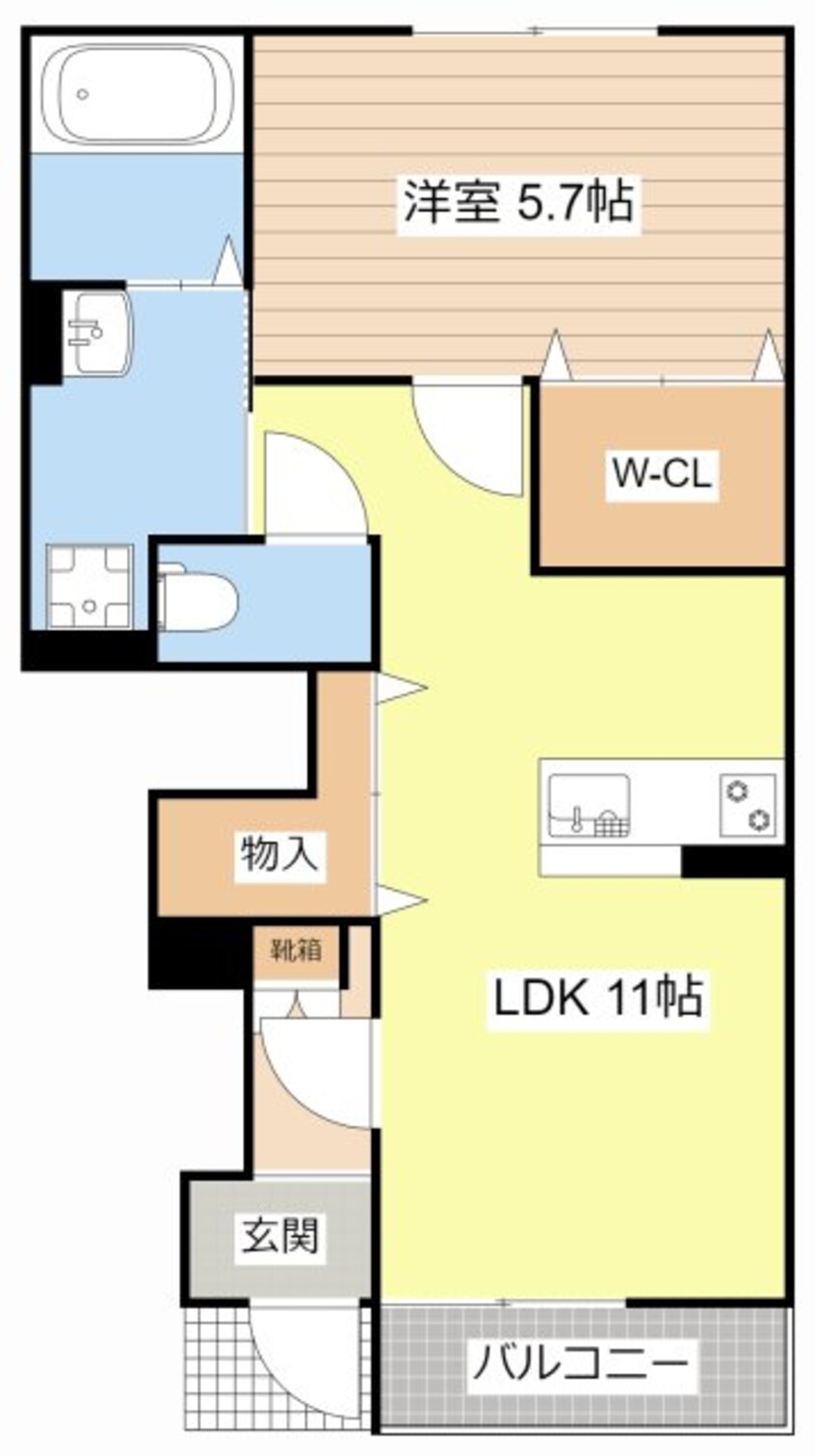 間取図 オリーブ高塚