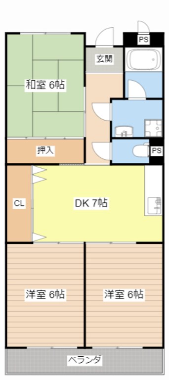 間取図 パストラルコート