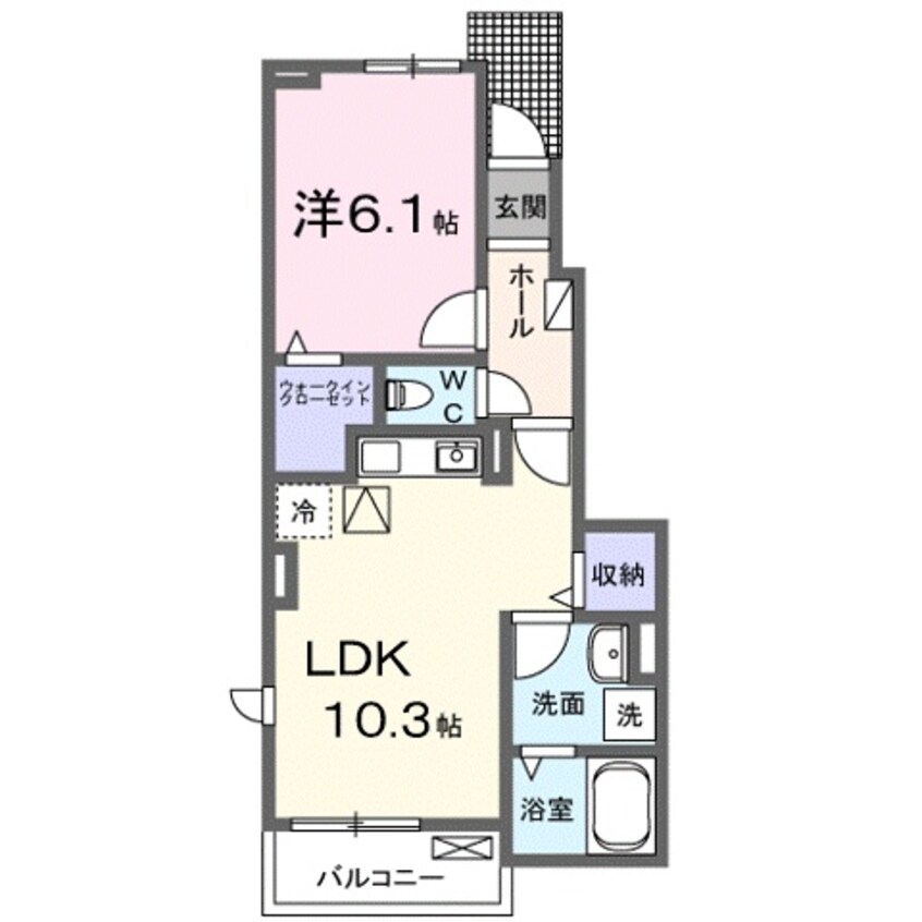 間取図 グリュックス　ミーツ　ハオス