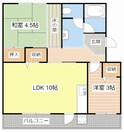 梅が丘マンションの間取図