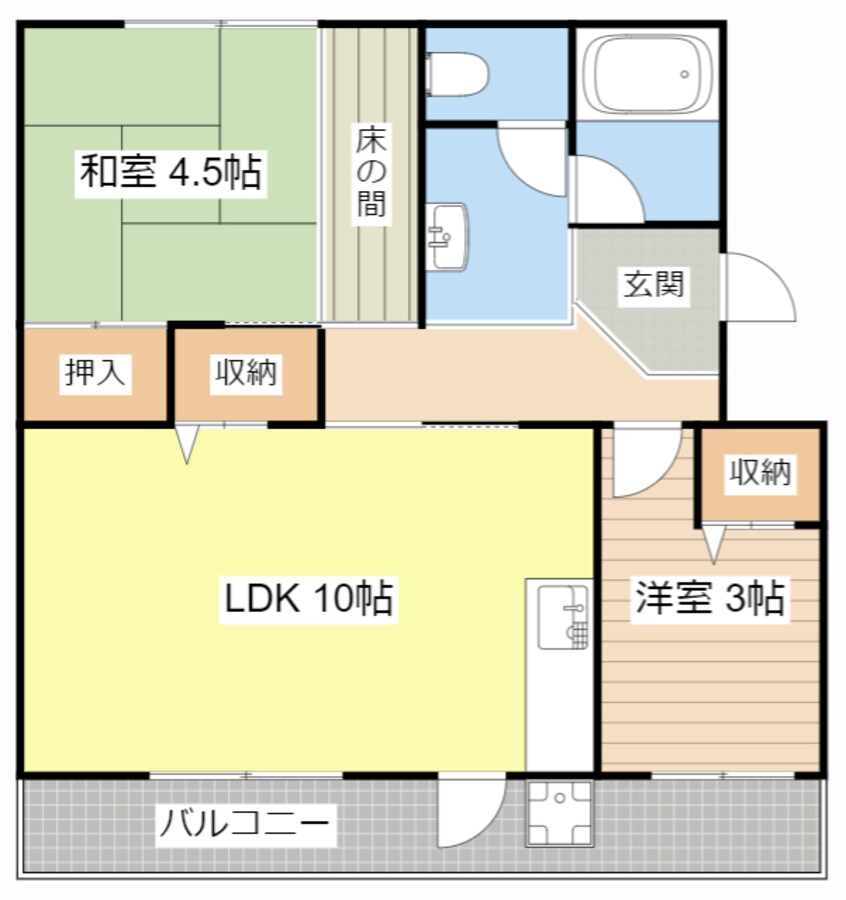 間取図 梅が丘マンション