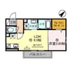 エスパス・ド・ゼン草津町 1LDKの間取り