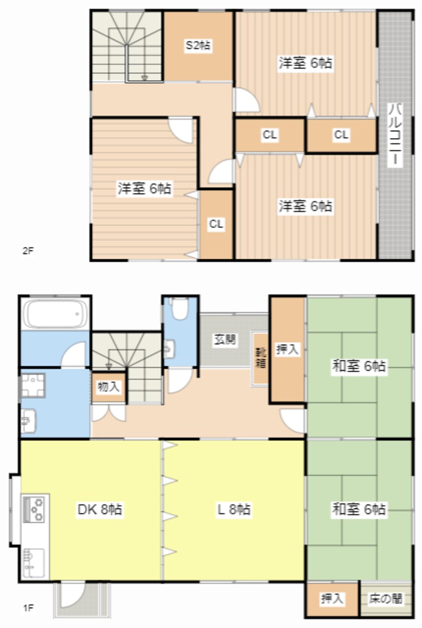 間取図 下田貸家