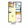 パークハイム 1LDKの間取り
