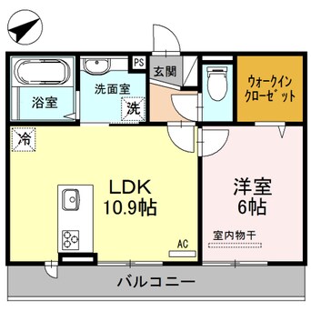 間取図 シャーロット水口　A