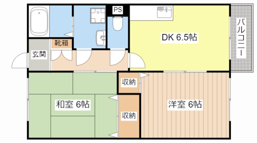 間取図 ウインビューB棟