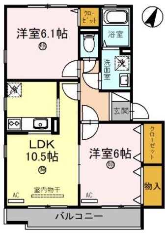 間取図 夢咲きの里　Ｆ