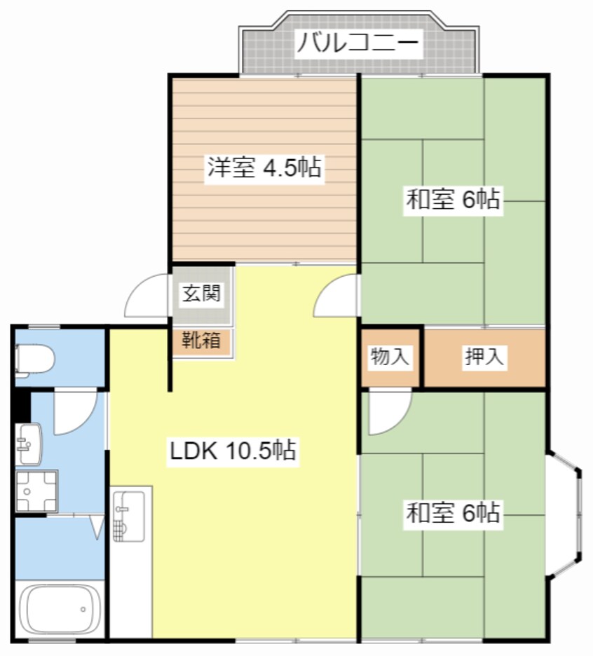 間取図 サンビレッジ北秋葉