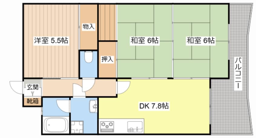 間取図 ラフェスタ彦根Ⅰ