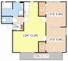 ＳＩＲＡＨＡＥ 2LDKの間取り