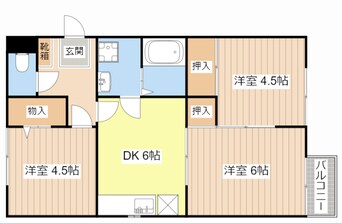 間取図 ハイツにんじんB