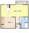 シャーメゾン　クオレ 1LDKの間取り