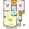 アビタシオン葉山 2LDKの間取り