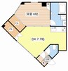 守山駅前M＆Dビル 1DKの間取り