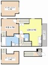 エルミナージュ本町 1LDKの間取り