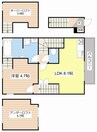 エルミナージュ本町 1LDKの間取り