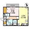 フラン岡 1LDKの間取り