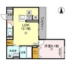 Palais Poire（パレ・ポワール）　A棟 1LDKの間取り