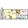 Palais Poire　B棟 2LDKの間取り