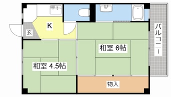 間取図 ビレッジハウス宮内2号棟