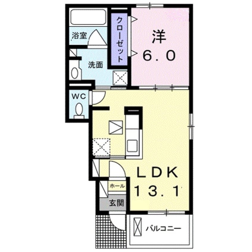間取図 メディカル・中小路南Ⅰ