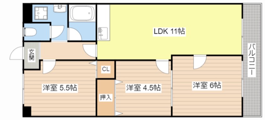 間取図 グランドール壱番館